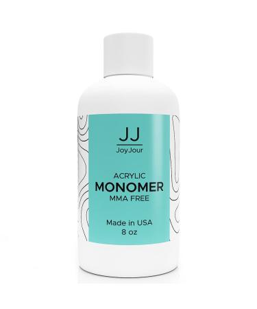 JoyJour Professional Acrylic Liquid Monomer MMA FREE- NO MMA for Doing Acrylic Nails, Ultra Shine and Strong Nail, Non-Yellowing Formula (8 Ounce)
