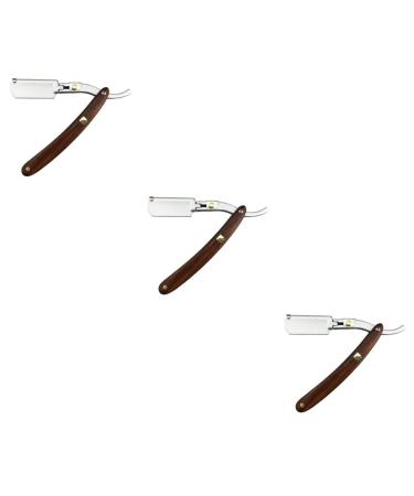 Magiclulu 3st hand razor for men barber razor barber razor cutlery holder Safe razor men razor manual knife holder man wooden