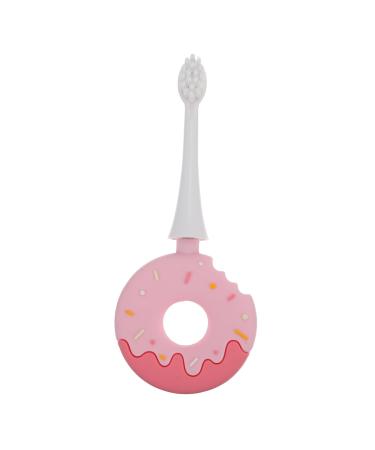 FRCOLOR Toothbrush Tooth Brush Teeth Cleaning Brush Pink Child Silicone Head Portable