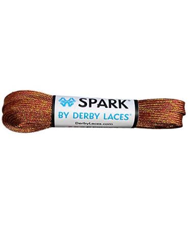 Derby Laces Sunburst Spark Shoelace for Shoes, Skates, Boots, Roller Derby, Hockey and Ice Skates 96 Inch / 244 cm