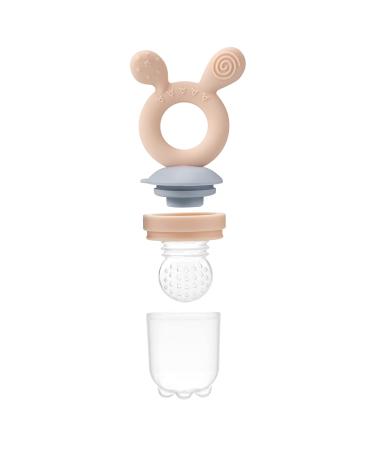 PandaEar Baby Fresh Fruit Food Pacifier Set | Silicone Feeder (1 Pack) + Replacement Pouches (3 Pack) + Pacifier Clip & Plastic Case (Pink) | Shop Now - Buy Online on GoSupps.com