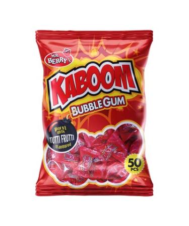 Mr. Berry's KABOOM Bubble Gum Burst with Tutti Fruity Flavour 50 pcs (Kenyan)