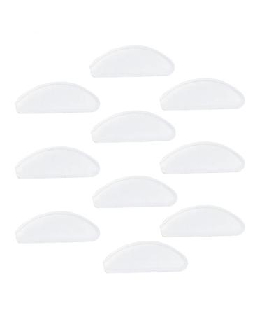 Coheali 10st Glass screws pad glue nasal cushion reading glasses pads glasses nose handles nasal protection for glasses mouths for glasses replacement nose pads nasal strip short-sighted white