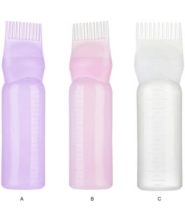 dijiusidy Root Comb Applicator Bottle with Graduated Scale Reliable Hairstyling Tool Scalp Coloring Dyeing Supplies for Home Salon No.2 - Buy Online on GoSupps.com