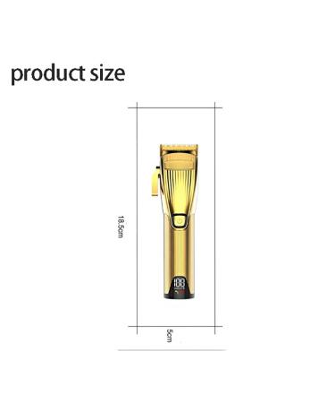 Professional Hair Clippers with LED Display | All-Metal Body Electric Trimmer & Diamond Blade - 8 Color Coded Guides Included - Buy Online on GoSupps.com