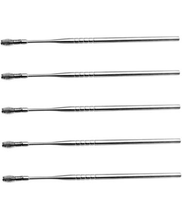 OHPHCALL 5pcs Spring Ear Cleaning Tool Kit - Silver Ear Cleaner Set for Gentle Ear Wax Removal - Buy Online on GoSupps.com