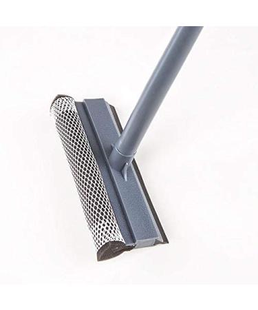 Multi-Use Window Squeegee Cleaner with Sponge and Rubber Blade - Black - Buy Online on GoSupps.com