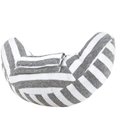 Qchomee Kids Car Travel Pillow | Seat Belt Cushion Head Neck Support | Grey Stripes | Car Seat Headrest for Children - Buy Online on GoSupps.com