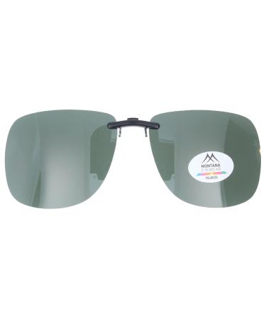 Polarized sun protection clip-on Montana Eyewear C11A UV-400 for metal frames in green