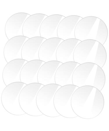 SEWACC 100 Pcs Acrylic Round Sheet Key Fob Acrylic Bookmark Blanks Acrylic Panels Clear Multifunction Props - Buy Online on GoSupps.com