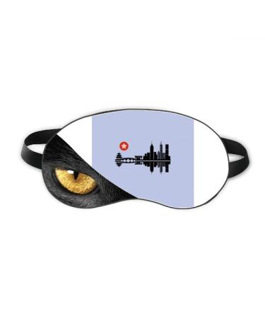 Moon Shadow City Building Eye Head Rest Dark Cosmetology Shade Cover