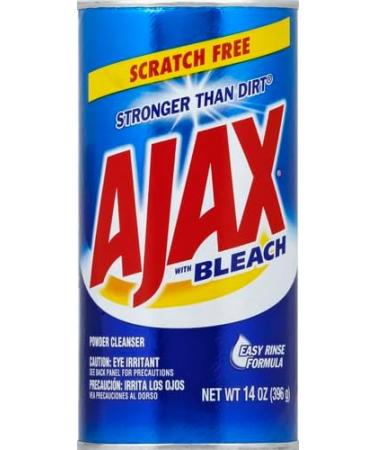 Ajax Powder Cleanser with Bleach - 14 oz (396 g) | Effective Fast-Acting Cleaner for Stains & Grime - Ideal for International Shipping - Buy Online on GoSupps.com
