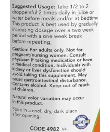 Botanical Digestive and Cleansing Support Black Walnut Liquid Herbal Formula 59 ml - Buy Online on GoSupps.com