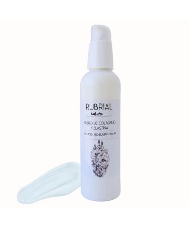 Collagen and Elastin Serum Anti-Aging Hydrates Renews Firms Lifts and Tightens Skin For a Youthful Wrinkle Free Appearance Natural Ingredients Cruelty Free For All Skin Types 4.2oz Rubrial Collagen and Elastin Serum 4.2