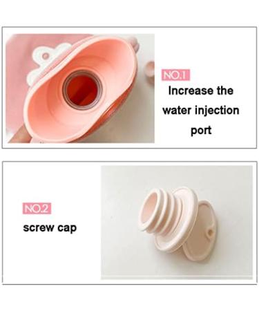 Small Astronaut Heat Bottle with Cover | Cute Portable Plush Hot Water Bag | 1000ml Warm Pink for Pain Relief & Cold Therapy - Buy Online on GoSupps.com