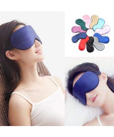 Silk Sleep Eye Mask - Padded Shade Patch for Women and Men - Black - Buy Online on GoSupps.com