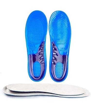 Unisex Orthotic Silicone Gel Insoles - Shock Absorbing Full Length Inserts for Boots & Sports Shoes - Comfortable Massaging Feet Support (M UK 6-9) - Buy Online on GoSupps.com