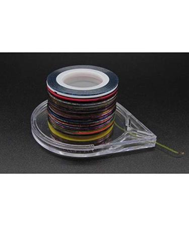 1Pcs Nail Art Tools Stickers Roller Box Holder Easy Use Clear Design Striping Tape Line Case Tool for DIY Manicure Beauty - (Color: 4pcs) - Buy Online on GoSupps.com