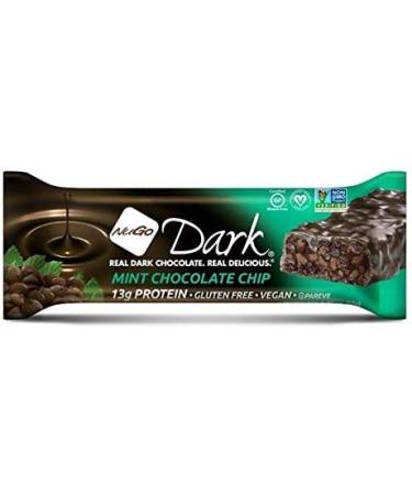 NUGO, Bar Box Dark Mint Chocolate Chip 12 Count, 1.76 Ounce