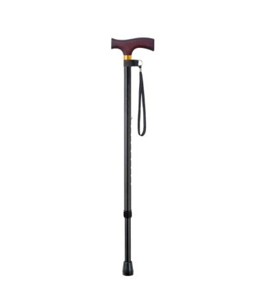 Crutches Retractable Old Man's Stick Solid Wood Handle Anti-Skid Walking Aid Crutches