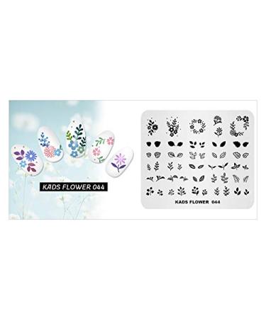 KADS Flower Nail Art Stamp Template Stamping Plate (FL044) - DIY Manicure Tool - Buy Online on GoSupps.com