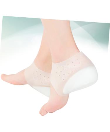 NOLITOY Heel Lift Inserts for Men - Silicone Gel Shoe Lifts Invisible Height Boosting Pads for Dry Cracked Feet - Size 5 - Comfort & Support - Buy Online on GoSupps.com