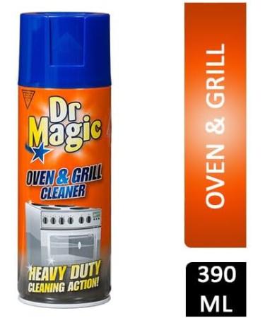 Dr Magic Oven and Grill Cleaner Spray (1X 390 ml)- Effortlessly and Effectively Remove All Stubborn Food Residues and Grease from Oven and Grill -With Scrubbing Pad Dr Magic Oven and Grill Cleaner + Scrubbing Pad - Buy Online on GoSupps.com