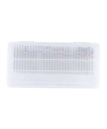 FRCOLOR 1 Box Nail Cylinder Head Grinding Head Polisher Diamond Drill Bit Manicure Set To Rotate