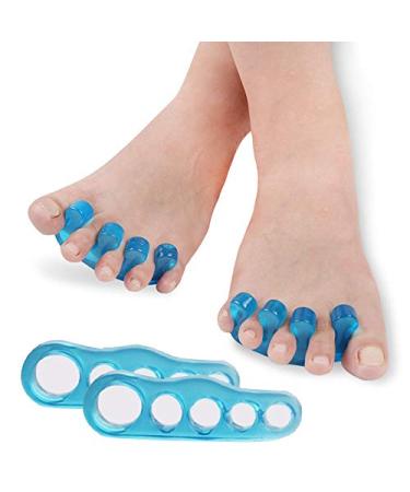 Toe Separator and Bunion Corrector Set for Relaxation, Pedicure, Yoga, Running | Men and Women | Gel Toe Stretcher - Buy Online on GoSupps.com