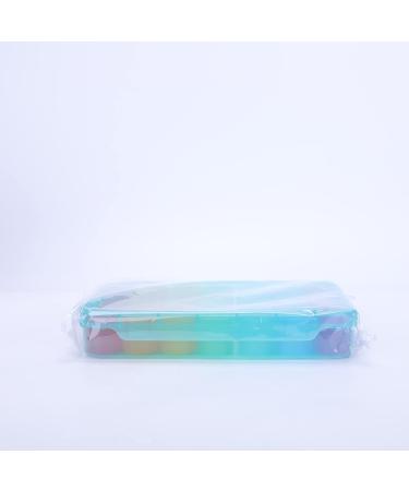 Zoolion Weekly Pill Box - 7 Day Portable Travel Organizer with Large Compartments for Vitamins & Supplements - Cyan - Buy Online on GoSupps.com
