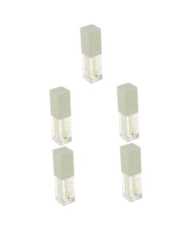 balacoo 5pcs Fruity Lip Gloss Lip Balm Tinted Korean Lip Gloss Lip Plumping Lip Gloss Lipstick for Women Lip Oil Korean Makeup Woman Liquid Lipstick Miss Smack Lips Make up Plastic As Shown 1x5pcs