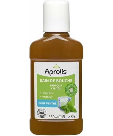 Aprolis Mouthwash Mint flavor 250ml certified organic - Buy Online on GoSupps.com
