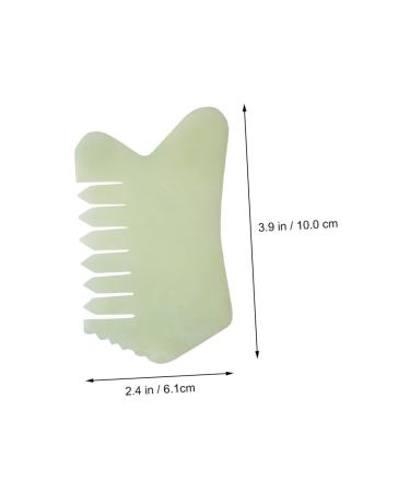 Plafope Jade Massage Comb - Enhance Hair & Scalp with Gua Sha Tool | International Shipping Available - Buy Online on GoSupps.com