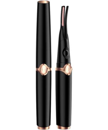 Heated Eyelash Curler Electric Eyelash Curler Professional Rechargeable Lash Curler USB 3 Levels of Temperature Adjustable Quick Natural Heated Eyelash Curlers with Eyelash Comb for Makeup Type 1 Black - Buy Online on GoSupps.com