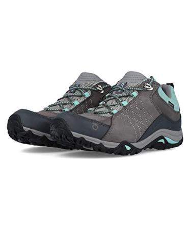 Oboz Women's Sapphire Low B-Dry Waterproof Hiking Shoe 10 Charcoal/Beach