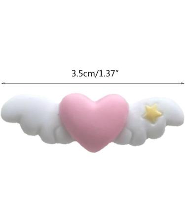 Limtula Superlatives Duckbill Heart Wing Hairpin for Woman Cute Sweet Style Charm Hair Clip Aesthetics Matte Hair Accessories White - Buy Online on GoSupps.com