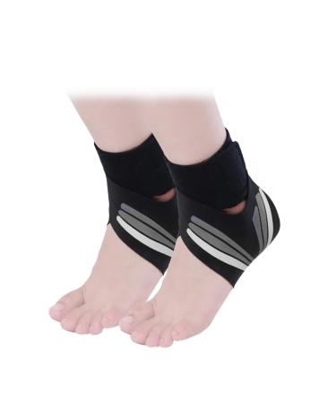 Neuleben Kinder Restore Plantar fasciitis Foot wrap ankle belt ankle foot joint keeping helper foot ankle bandage (gray set (left foot + right foot) S- (23-35) EU) gray set (left foot + right foot) S- (23-35) EU