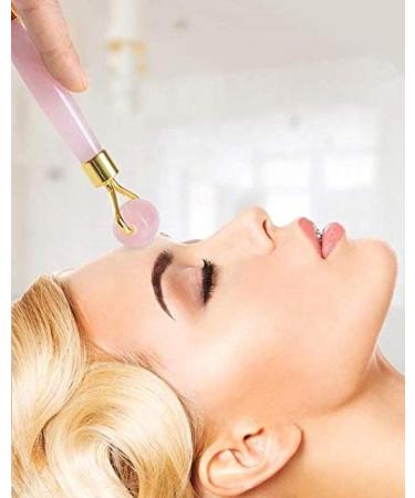 Genuine Rose Quartz Facial Massage Roller | Enhance Your Skincare Routine | Shop Internationally - Buy Online on GoSupps.com