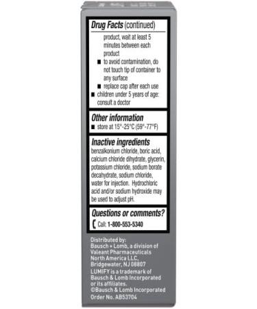 Bausch + Lomb Lumify Eye Drops 0.08 fl oz + Advanced Eye Relief Allergy Drops 0.12 fl oz Dual Relief System for Red Itchy Irritated Eyes - Buy Online on GoSupps.com