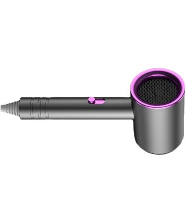 Hair Drier Mute 360 Degree Rotatable Nozzle Fast Drying ABS PP Portable Blow Dryer for Home Salon Grey With Blue Light - Buy Online on GoSupps.com