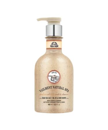 Avon Veilment Natural Spa Dead Sea Salt Body Scrub & Cleanser 13.5 Ounce
