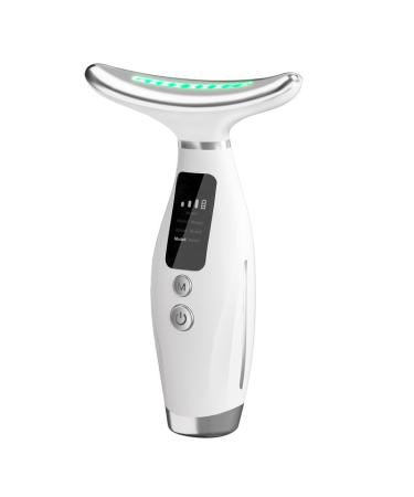 Neck Face Massager 7 Color Portable Facial Massager for Enhanced Face Neck and Shoulder Care with Vibrating and Warming Function