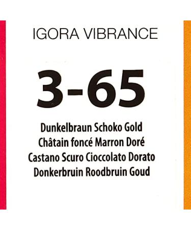 Schwarzkopf Igora Vibrance 3-65 Dark Brown Chocolate Gold 60ml | International Shipping Available - Buy Now! - Buy Online on GoSupps.com