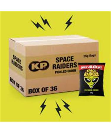 Space Raiders Shaped Corn Snacks Crisps (Pickled Onion 36 x 25g) - Buy Online on GoSupps.com