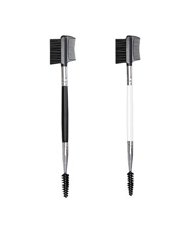 Eyebrow brush 2 pieces of double eyelash comb 2 in 1 eyelash brush eyebrow brush eyelash separator for modifying eyebrows and eyelashes - Buy Online on GoSupps.com