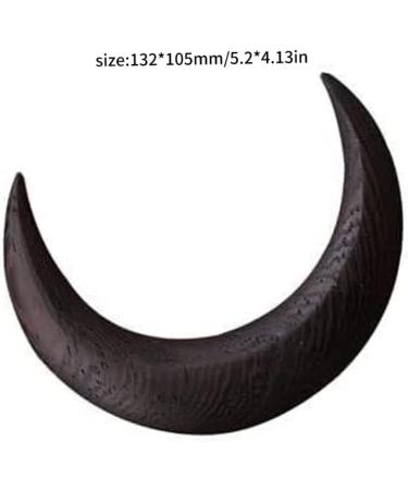 Moon Hair Clip 1 Piece Hair Pin Half Moon Hair Pin Wooden Moon Hair Clips Vintage Moon Hair Sticks For Women Black - Buy Online on GoSupps.com