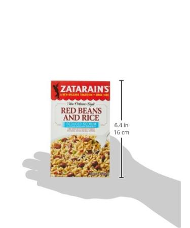 Zatarain's Reduced Sodium Red Beans & Rice 8 oz (Pack of 12) - Flavorful Cajun Dish in Bulk - Buy Online on GoSupps.com