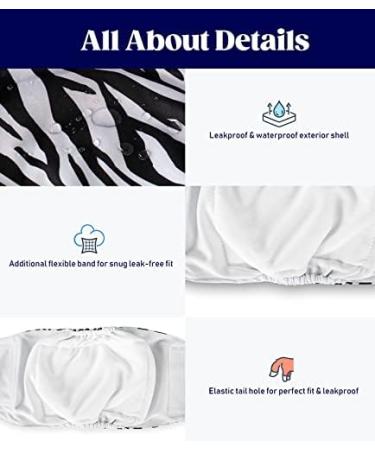Micoooyo Washable Abdominal Bandage for Male | Reusable Dog Diapers | Suctionable Dog Wrap with Adjustable Closure | Medium (3-Pack) - Wild Africa 33-40.6cm Waist - Buy Online on GoSupps.com