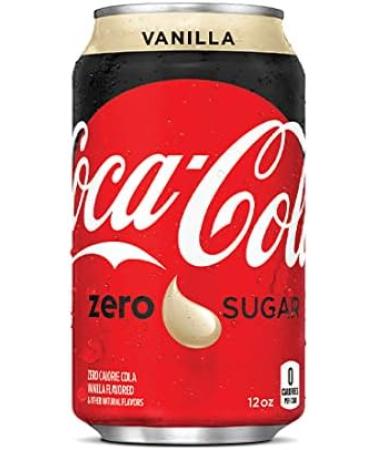 Coca-Cola Vanilla Zero Sugar Fridge Pack Cans 355 mL 12 Pack - Buy Online on GoSupps.com