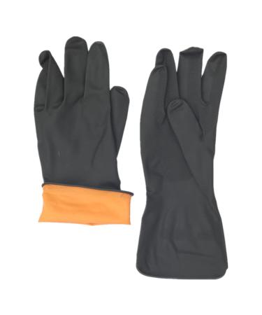 Buy Long Rubber Household Cleaning Gloves - Reusable Black Kitchen & Garden Gloves (Size S) for Car Wash & Work - Buy Online on GoSupps.com